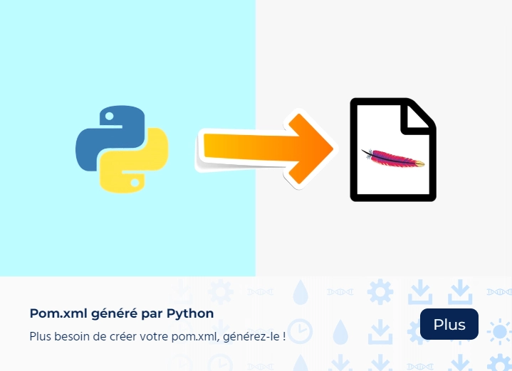 Effet de dégradé sur un motif BGJar allant du blanc à un motif d'icônes.